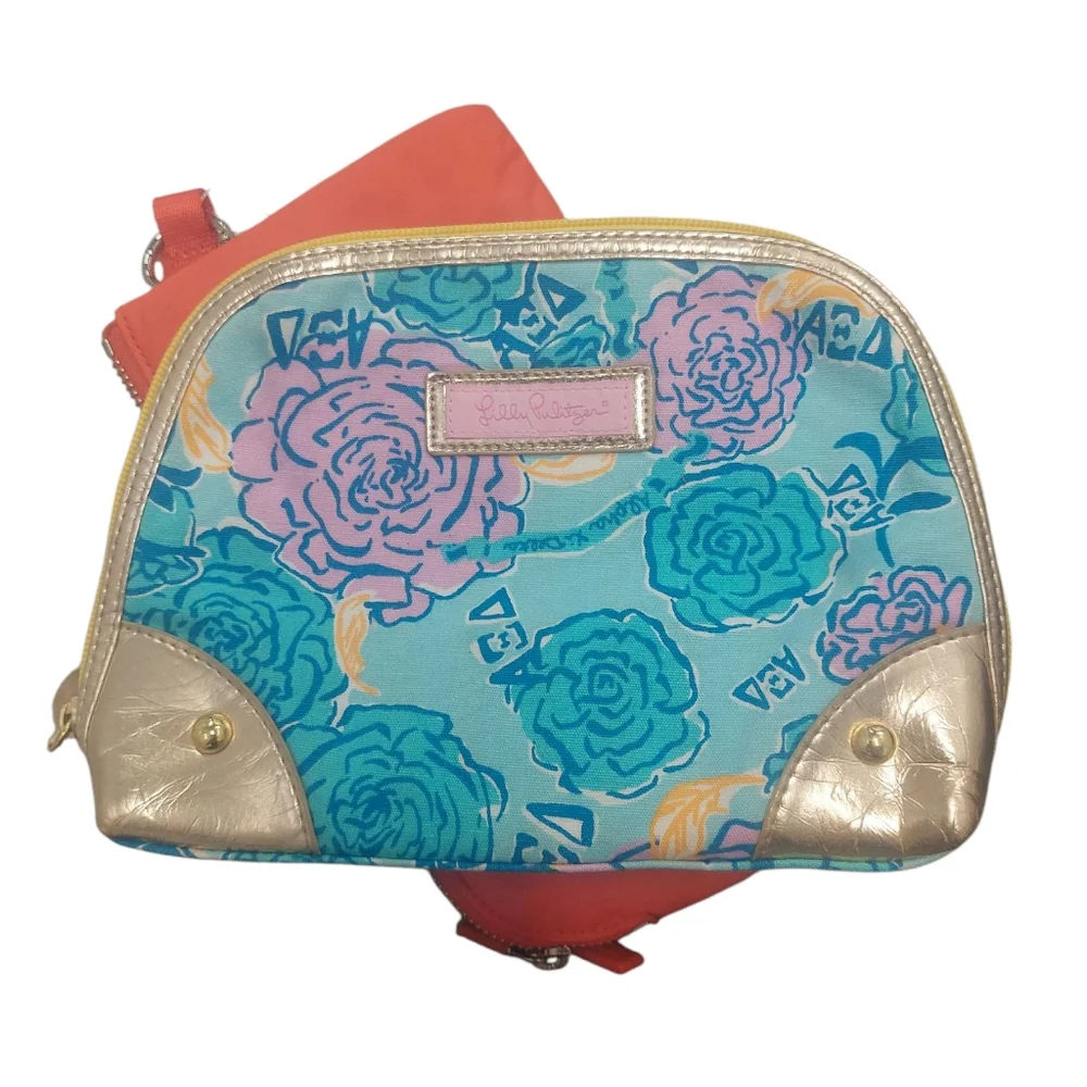 NWT Lilly Pulitzer Alpha Xi Delta zippity do makeup bag